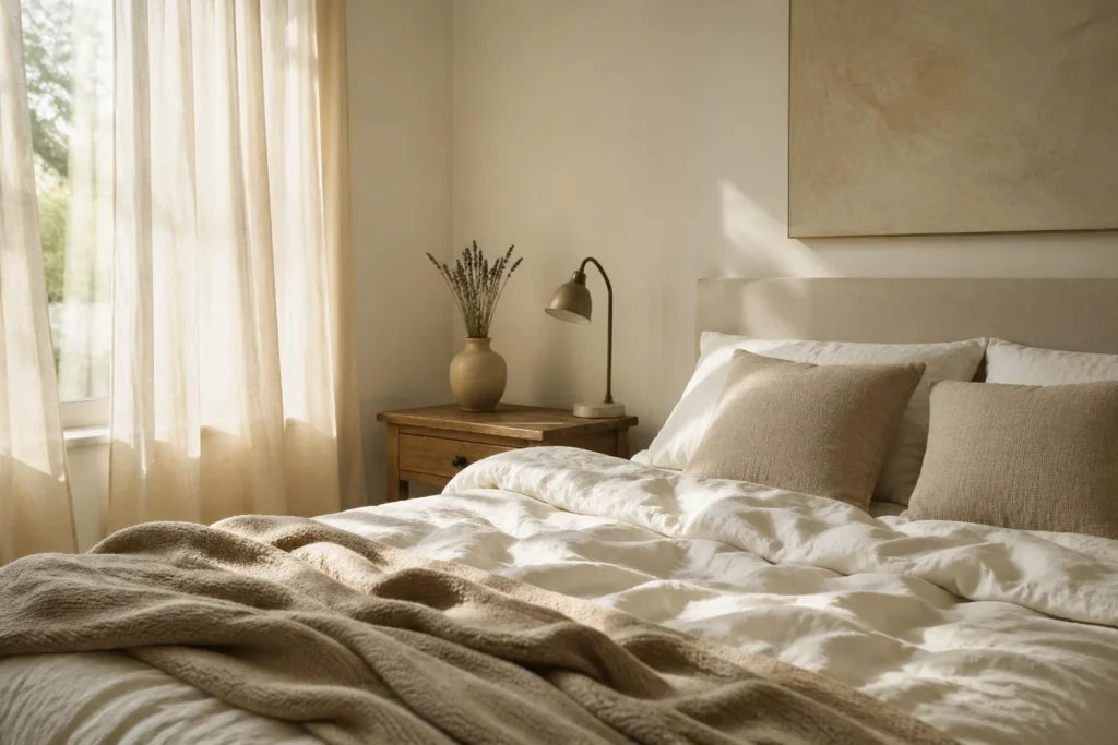 Útulná ložnice: čtyři věci, které ovlivňují kvalitu spánku víc než matrace