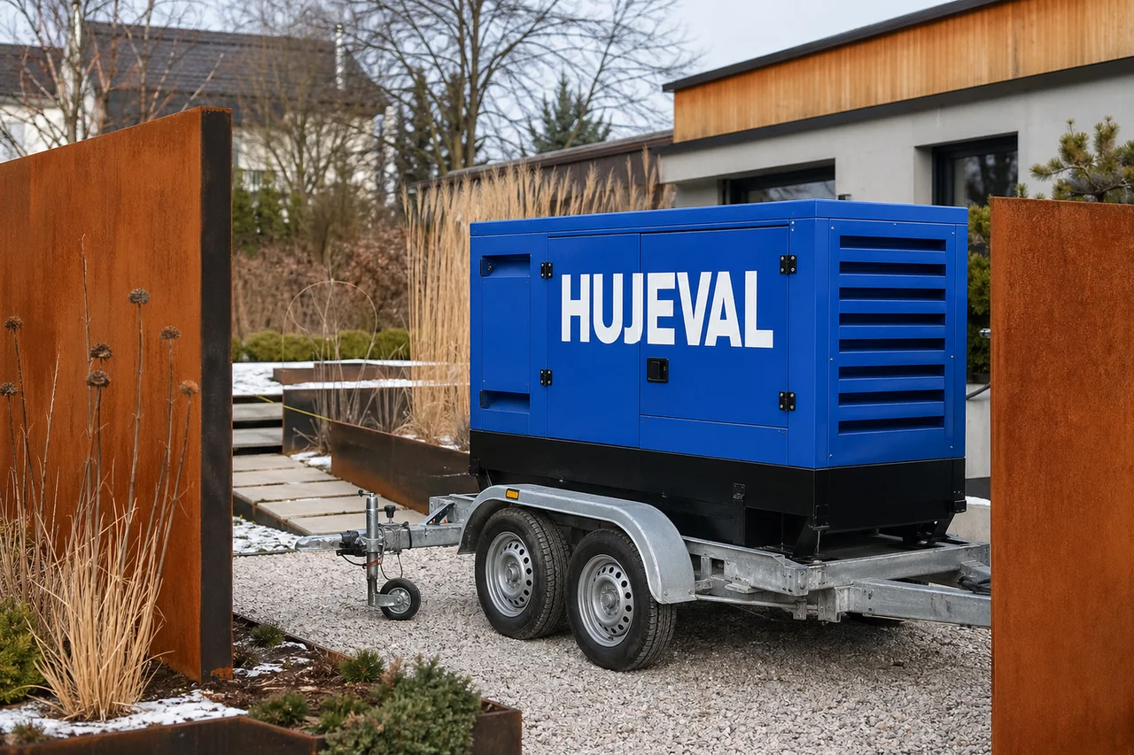 Generátor jako součást zahradního designu: industriální estetika v praxi