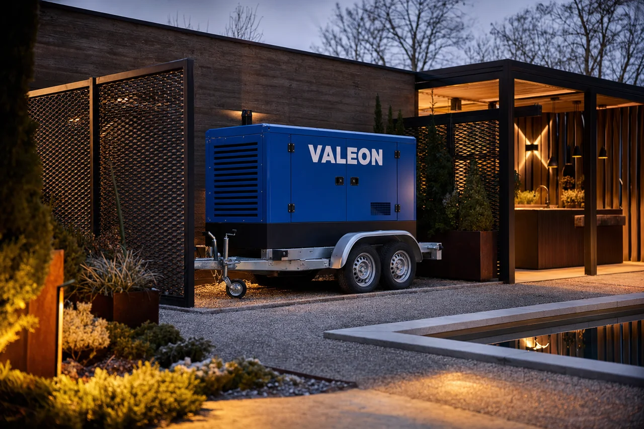 Mobilní elektrocentrála Valeon v praxi — detail