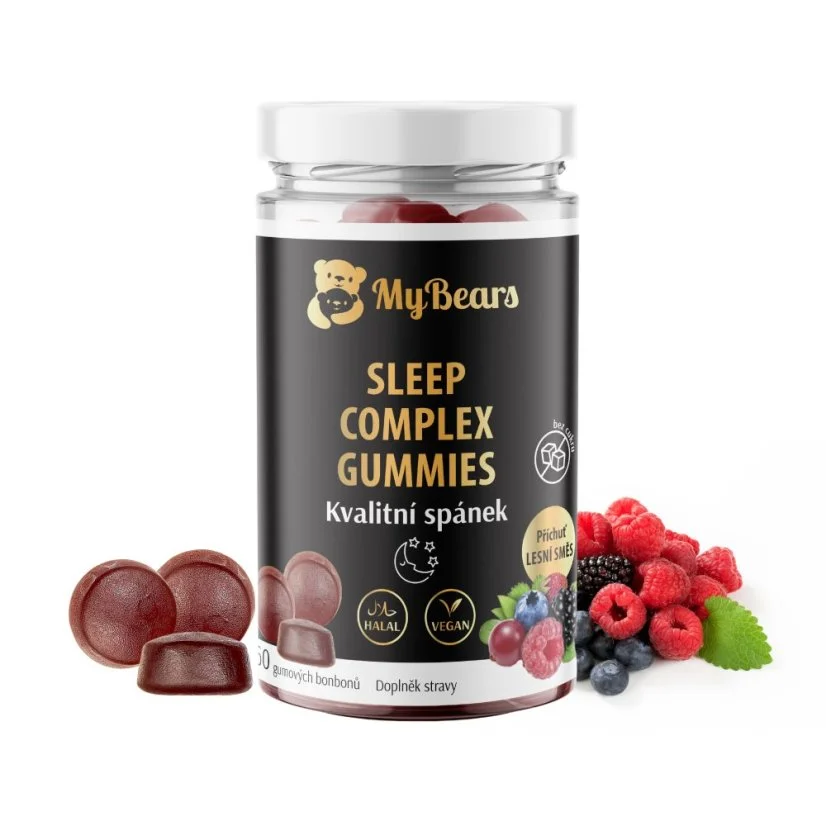 Vegan gumoví medvídci na spánek od MyBears — bez cukru, příchuť lesních plodů